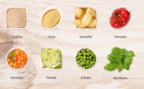P. Jentschura TischleinDeckDich | Quinoa-Hirse-Mahlzeit mit Gemüse